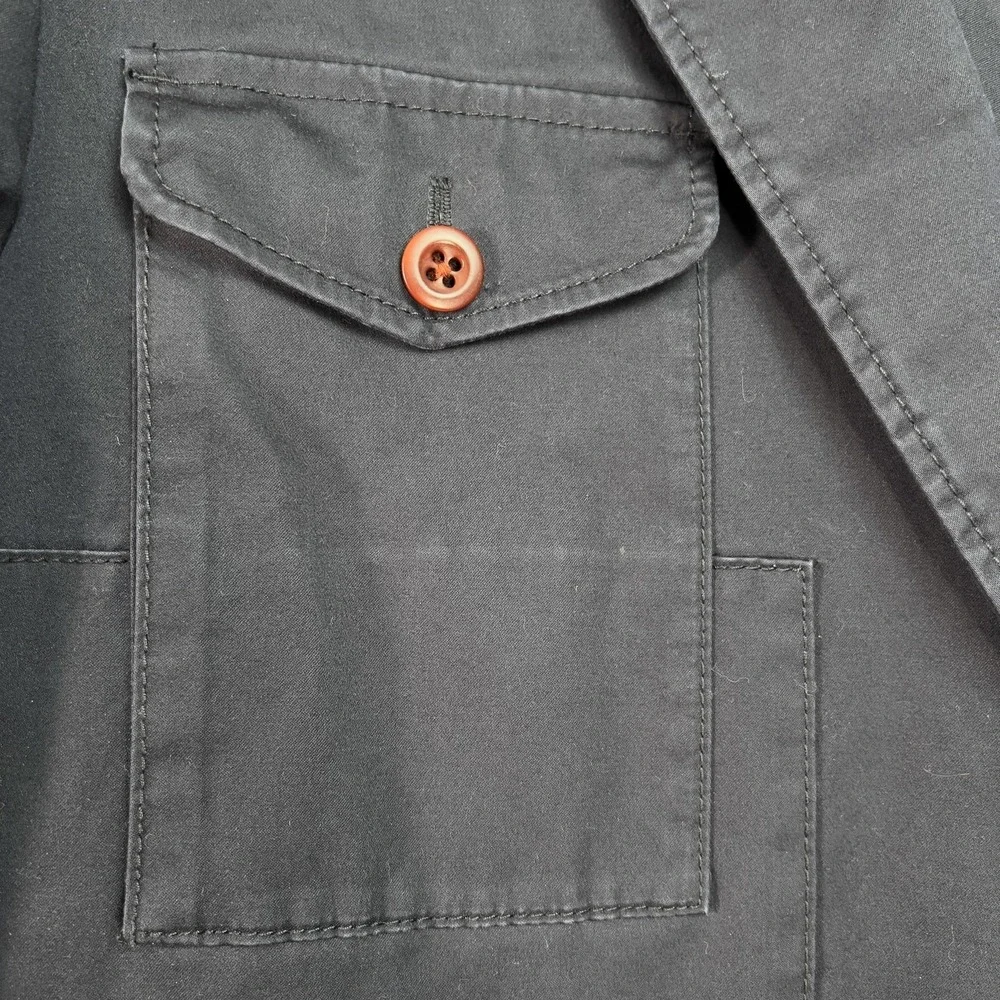 Hugo Boss Boss Orange Sport Coat Men 40 Black Utility Patch Pocket Jacket Blazer